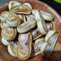 El cooksnap de Fernando Dome cuando hizo Palmeritas con masa de pascualina.