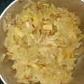 Meenaxhi Tandon का कुकस्नैप जब उन्होंने मीठे चावल (meethe chawal recipe in Hindi) बनाया था।