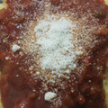 El cooksnap de Christian Muñoz cuando hizo Polenta con queso y salsa.
