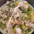 El cooksnap de cecilia paez cuando hizo Zapallitos revueltos con huevos.