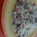El cooksnap de Yolanda Albarracín cuando hizo Risotto con champiñones y bacon.