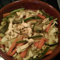 El cooksnap de Mery cuando hizo Tiras de pechuga de pollo con zanahoria y calabacin.