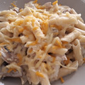 El cooksnap de Alejandra CB cuando hizo Macarrones con pollo y champiñones.