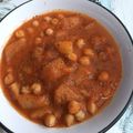 El cooksnap de Susana cuando hizo Guiso de garbanzos con sepia.