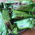 Cooksnap dari anin dianti untuk resep Nasi Bakar Ikan Teri Daun Kemangi