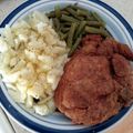 nekked83's cooksnap of when they made Garlic & Herb Fried Pork Chops.
