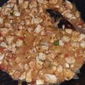 El cooksnap de Ale Garcia cuando hizo Relleno para empanadas de pollo.