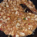 El cooksnap de Ale Garcia cuando hizo Relleno para empanadas de pollo.
