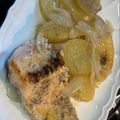 El cooksnap de Dos Rombos en la Cocina cuando hizo Salmón al horno con patatas.