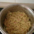 El cooksnap de Jose Luis IA cuando hizo Espaguetis con bacon y salsa de queso cabra.