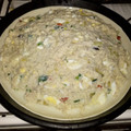El cooksnap de Estefania Santos cuando hizo Salsa blanca sin manteca.