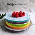 Cooksnap dari ratna putri untuk resep Rainbow Steamed cake