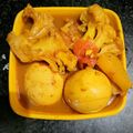 Piyali Banerjee's cooksnap of when they made ফুলকপি আলু ডিমের ঝোল (phulkopi alu dimer jhol recipe in bengali).
