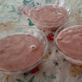 El cooksnap de Mabel González cuando hizo Mousse de frutillas y banana.
