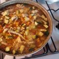 El cooksnap de Carlos Bottallo cuando hizo Buseca de mondongo y arroz #vivalapatria.
