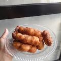 Cooksnap dari Luthfia Dwinta Anggraini untuk resep Bomboloni with Cheese Custard Cream (metode sponge) Eggless