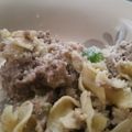 whynotbrightstar's cooksnap of when they made Philly cheese steak pasta.