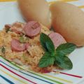 El cooksnap de Valezca Oviedo cuando hizo Arroz con salchichas viena (fácil de preparar).