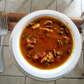 El cooksnap de thasshia cuando hizo Sopa de champiñones y nopales.