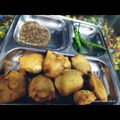 Prabha का कुकस्नैप जब उन्होंने चावल आलू के पकोडे बनाया था।