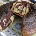 El cooksnap de Marian Rodríguez cuando hizo Budín marmolado en 10 minutos.