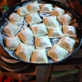 El cooksnap de Ale Loseco cuando hizo Raviolones de carne y verduras a la crema.