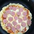 El cooksnap de Elia Torres cuando hizo Pizza crujiente al sartén.