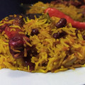 Hauwa Musa's cooksnap of when they made Beetroot,carrot rice with beef Kebabs(Arabian style).