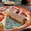 El cooksnap de Cele Barreneche cuando hizo Tarta con mousse de frutillas y crema Chantilly 🍓🍓🍓💞💞.