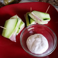 Jose's cooksnap of when they made cucumber sandwiches.
