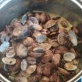 El cooksnap de Begoña G cuando hizo Almejas a la marinera.
