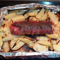 El cooksnap de Nana cuando hizo Lomo de cerdo relleno y patatas al vino.