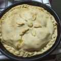 El cooksnap de Marisol Cuarleri cuando hizo Tarta de salchicha, paleta y queso.