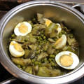 El cooksnap de Irene cuando hizo Alcachofas estofadas.