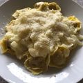 El cooksnap de Maiko Kamata cuando hizo Pasta rellena de setas a la nata.