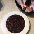 El cooksnap de desdelatierra2 cuando hizo Salsa de arándanos para pavo.