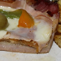 El cooksnap de leonardo pesce cuando hizo Matambre a la pizza con papas y batata al horno.