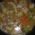 El cooksnap de Mili cuando hizo Merluza en salsa con guisantes.