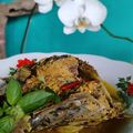 Cooksnap dari lienda untuk resep Pallumara kepala dan tulang ikan tuna besar, khas Makassar