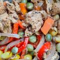 El cooksnap de Daniela Benavides cuando hizo Pollo salteado con verduras.