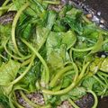 Cooksnap của Cau Hai khi họ làm theo món Rau lang xào tỏi