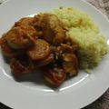 El cooksnap de Ana cuando hizo Pollo a la portuguesa al disco 🐔.