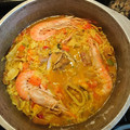 El cooksnap de lejuarez cuando hizo Arroz con mariscos.