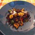 irharuka's cooksnap of when they made Insalata di riso venere con pollo e peperoni 😋.