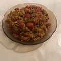 El cooksnap de Eduardo Agudo Alba cuando hizo Macarrones con salchichas frankfurt.