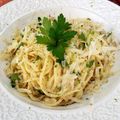 Cooksnap de Ju na Cozinha quando cozinhou Spaghetti com manteiga, limão e parmesão.