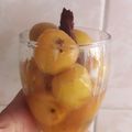 El cooksnap de Esther Soto cuando hizo Tejocotes en almíbar.