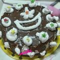 Nishi Maheshwari's cooksnap of when they made Blackforest Cake.