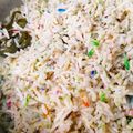Cooksnap Julia ALeen Aireish semasa beliau membuat Nasi hujan panas.