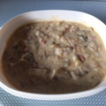 El cooksnap de estcolrod (Esther) cuando hizo 70. Cardo con jamón y almendras.